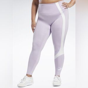 Reebok High-Rise Colorblock Leggings Plus Size 3X